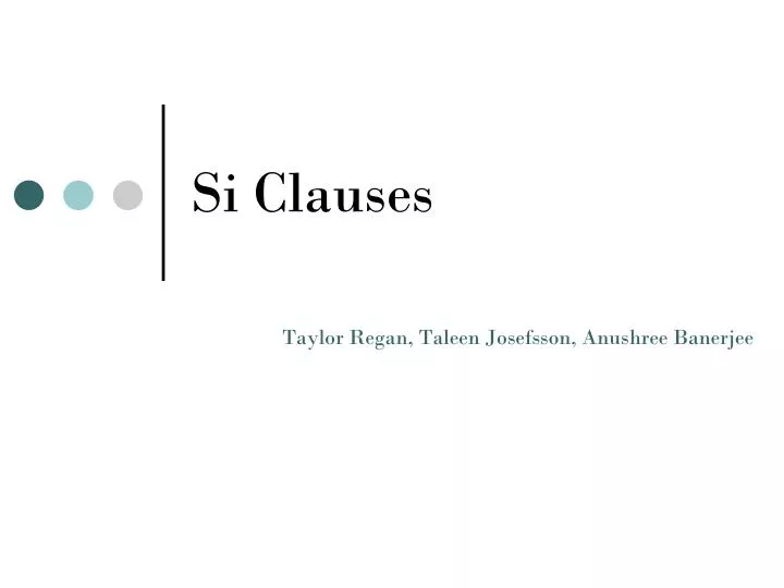 si clauses