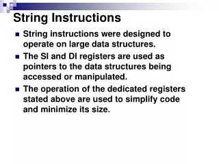 String Instructions