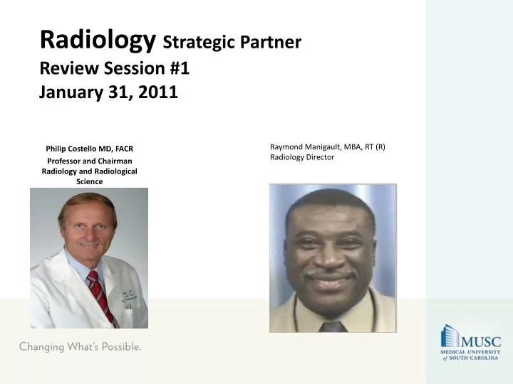 radiology strategic partner review session 1 january 31 2011