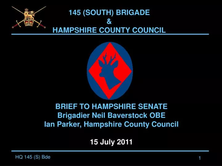 145 south brigade hampshire county council