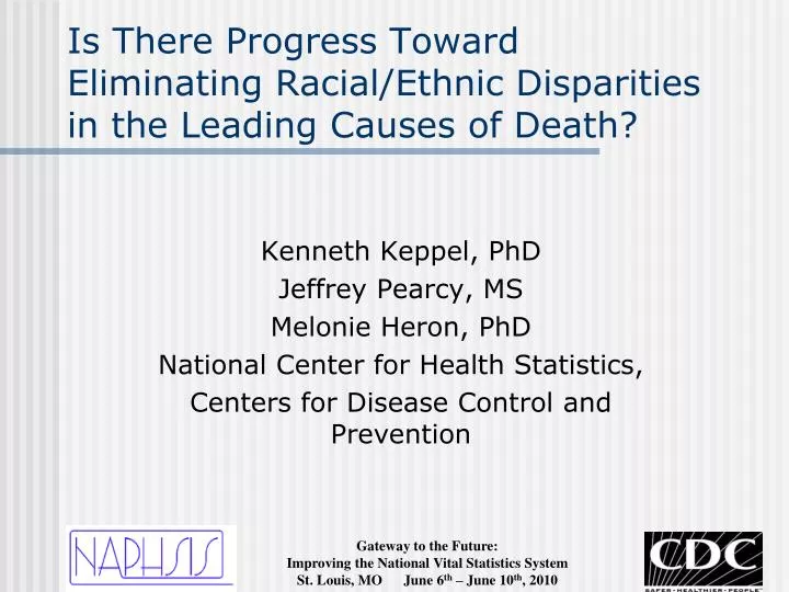 is there progress toward eliminating racial ethnic disparities in the leading causes of death