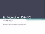 St. Augustine (354-430) - slide 1