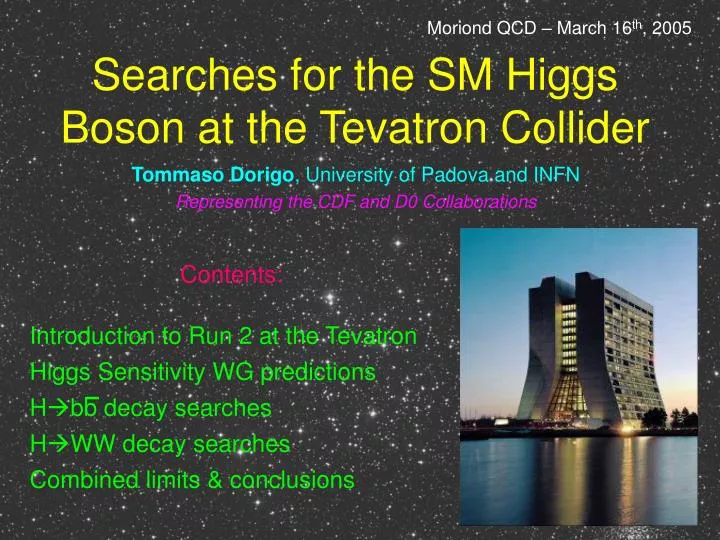 searches for the sm higgs boson at the tevatron collider