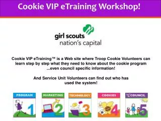 Cookie VIP eTraining Workshop!