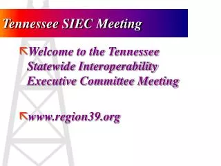 Tennessee SIEC Meeting
