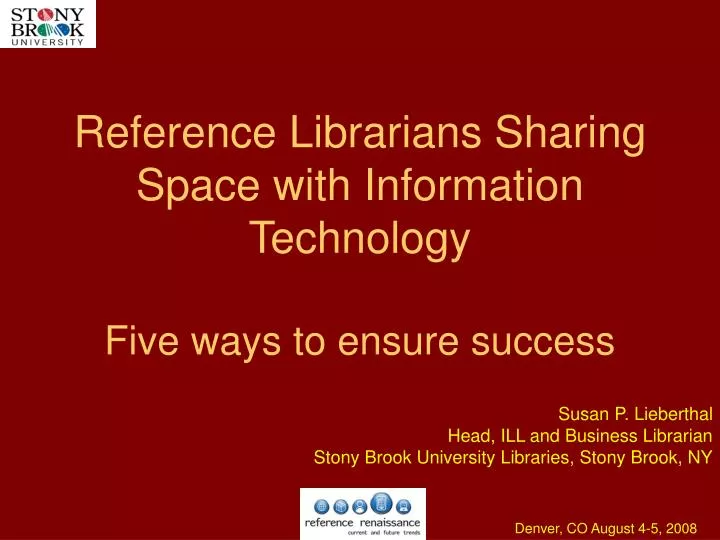 reference librarians sharing space with information technology five ways to ensure success