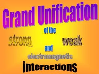 Grand Unification