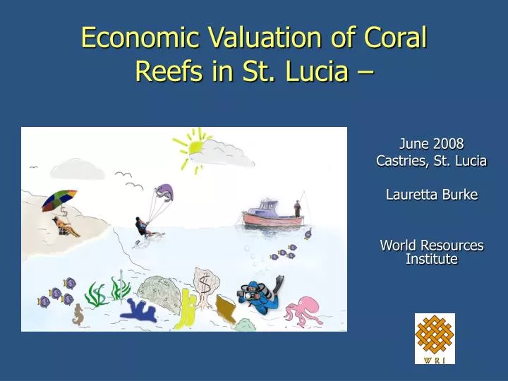 economic valuation of coral reefs in st lucia