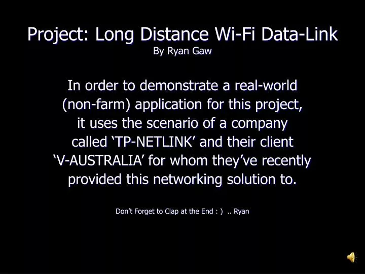 project long distance wi fi data link by ryan gaw
