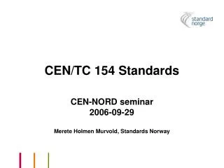 CEN/TC 154 Standards