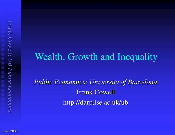 wealth growth and inequality