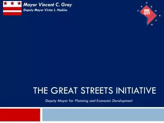 The Great Streets initiative