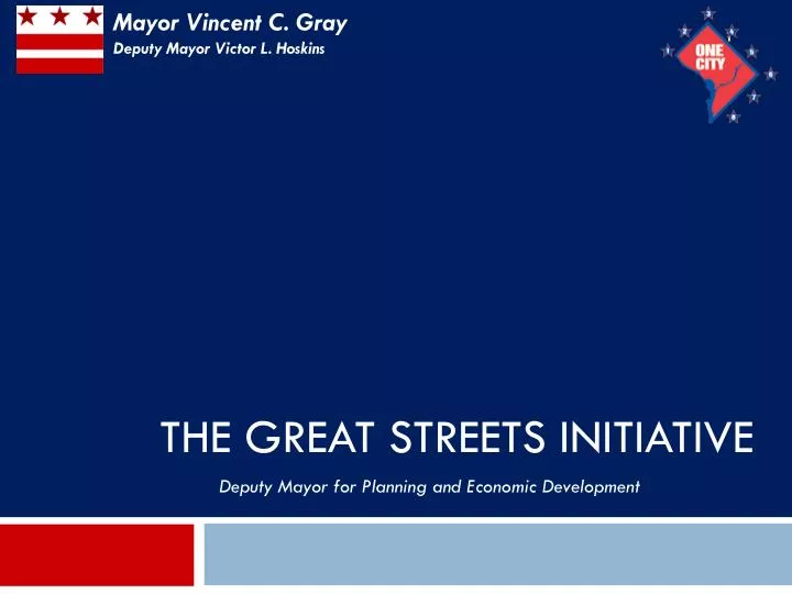 the great streets initiative