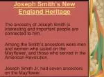 Joseph Smith’s New England Heritage - slide 1