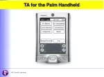 TA for the Palm Handheld - slide 1