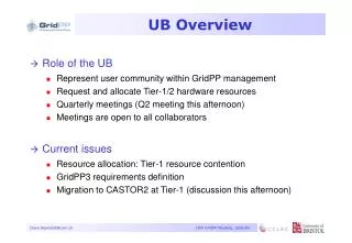 UB Overview