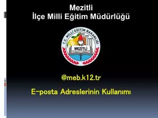 mezitli l e milli e itim m d rl
