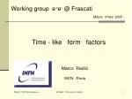 Investigating Time-like Form Factors in Particle Physics: A Comprehensive Overview - slide 1