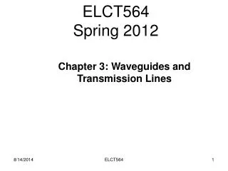 ELCT564 Spring 2012