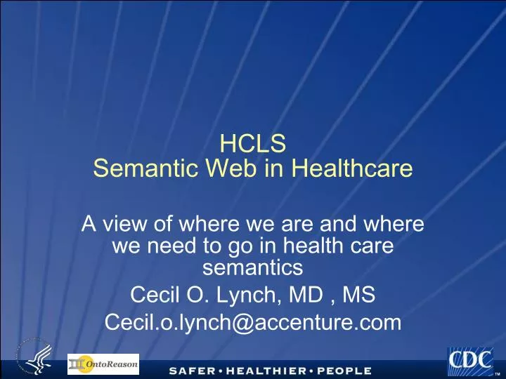hcls semantic web in healthcare