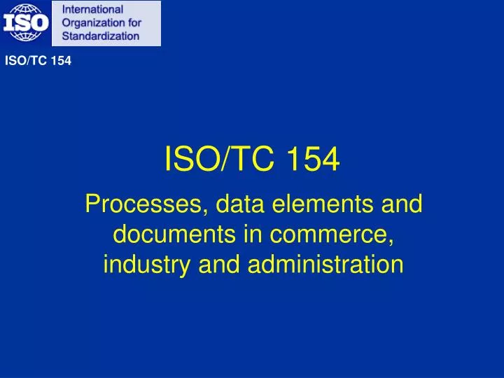 iso tc 154