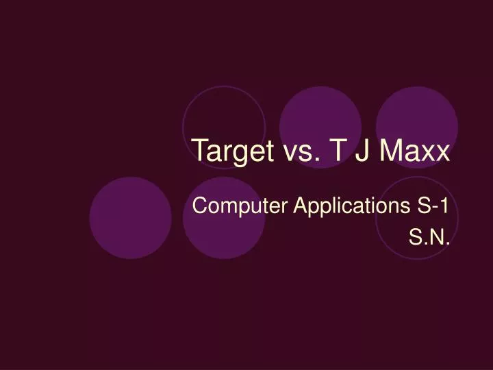 target vs t j maxx