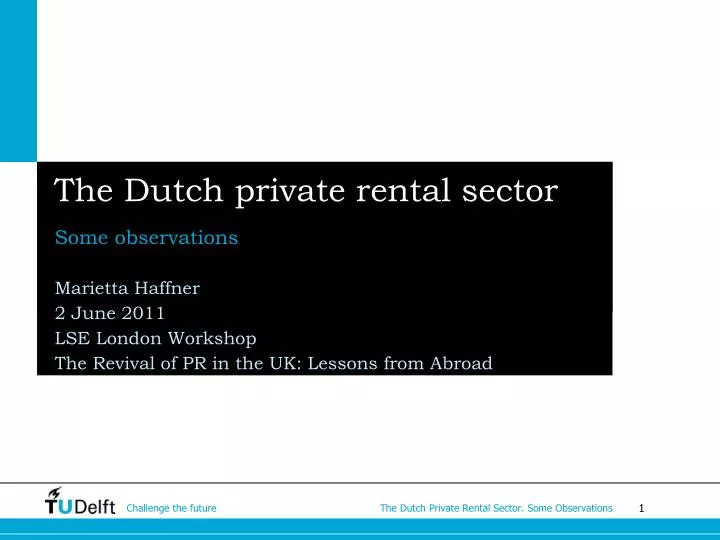 the dutch private rental sector