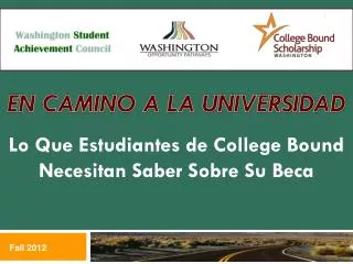 en camino a la universidad