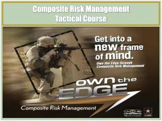 Composite Risk Management Tactical Course