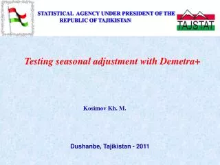 Testing seasonal adjustment with Demetra+