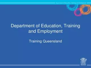 Department of Education, Training and Employment