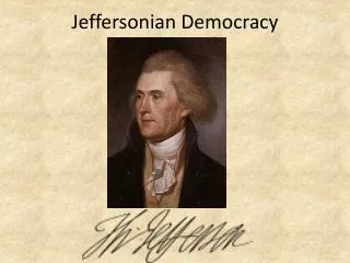 Jeffersonian Democracy