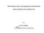 Approaches to African Abs and Traditional Knowledge: Role of the OAU Model Law - slide 1