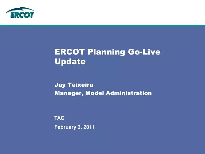 ercot planning go live update