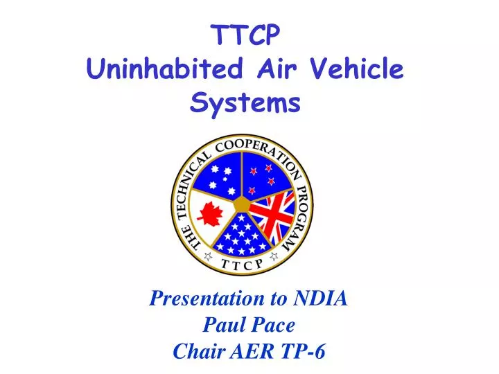 ttcp uninhabited air vehicle systems