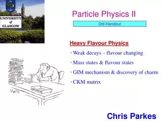 Particle Physics II