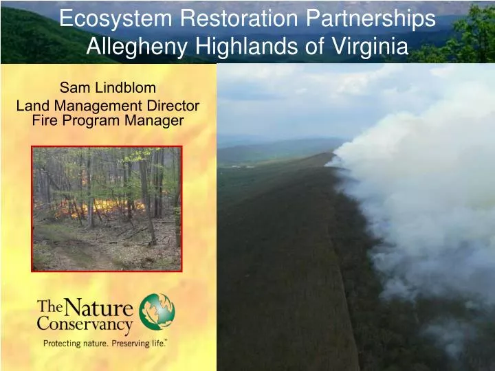 ecosystem restoration partnerships allegheny highlands of virginia