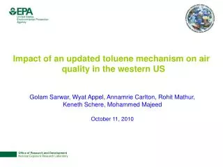 Impact of an updated toluene mechanism on air quality in the western US
