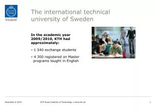 The international technical university of Sweden