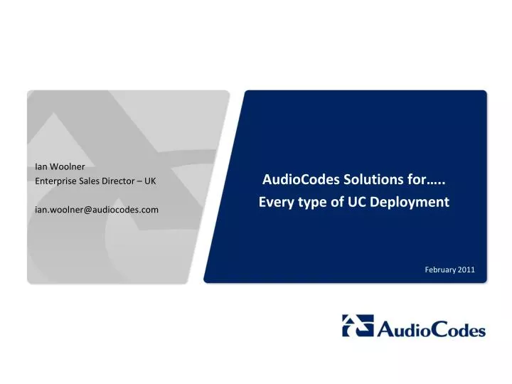 audiocodes solutions for every type of uc deployment
