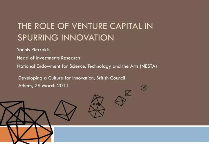 the role of venture capital in spurring innovation