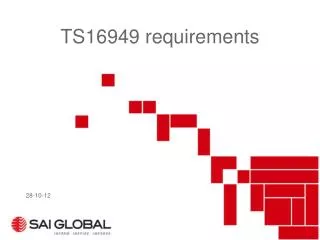 TS16949 requirements