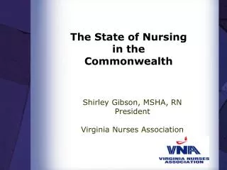 The State of Nursing in the Commonwealth