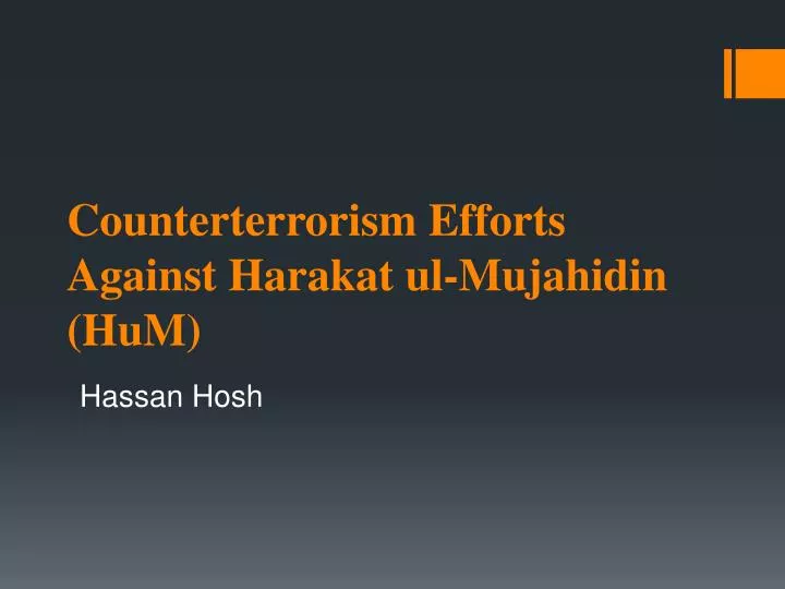 counterterrorism efforts against harakat ul mujahidin hum