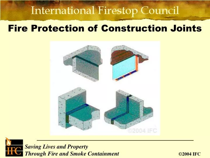 fire protection of construction joints