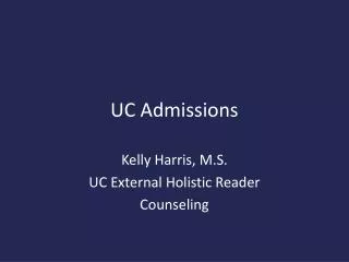 UC Admissions