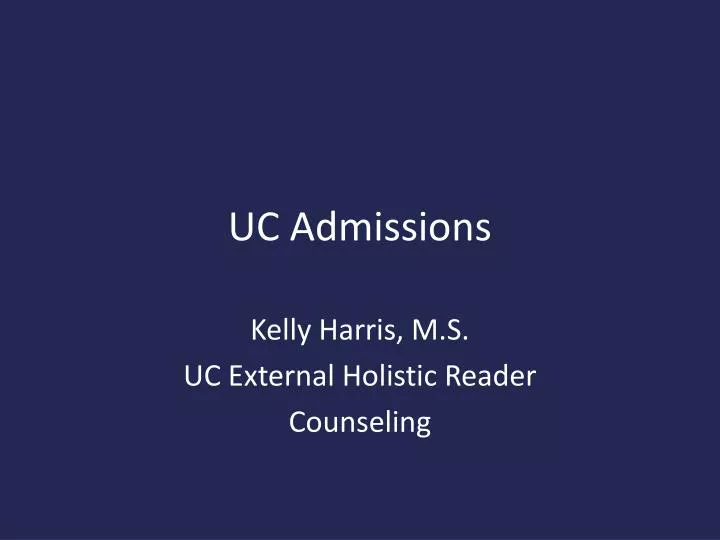 uc admissions