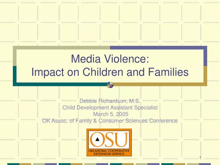 media violence impact on children and families