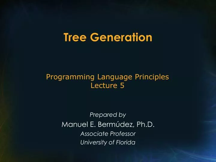 tree generation