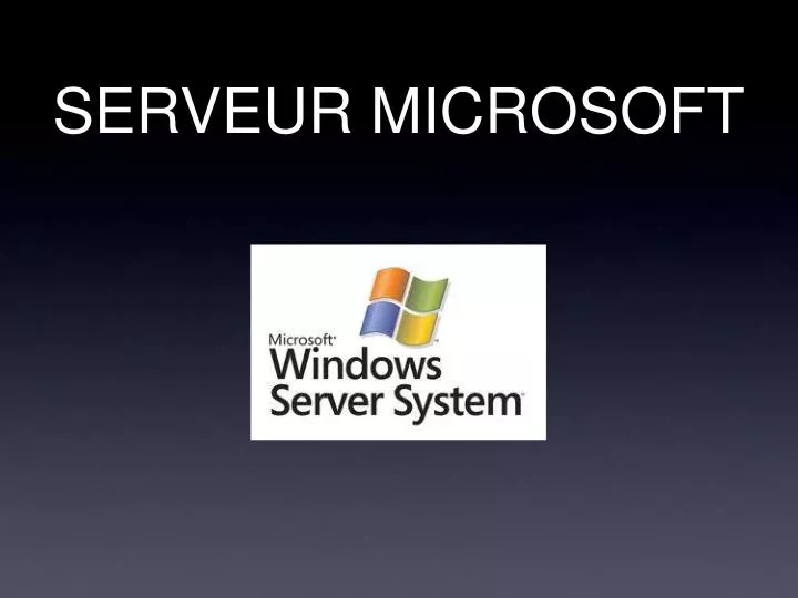 serveur microsoft